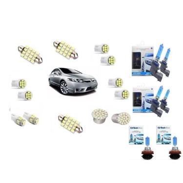 Imagem de Kit Lampadas Led Civic 2006 2007 2008 2009 2010 2011 Techone