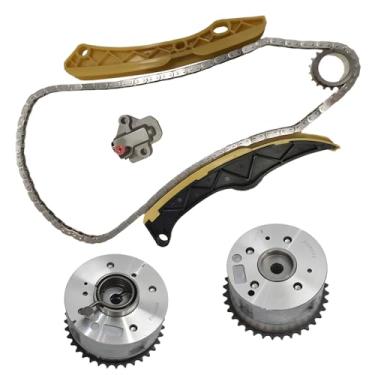 Imagem de BTSCAR Corrente de distribuição 1,6L com roda dentada VVT adequada para Kia 2012-2019 Optima Rio Soul Forte Koup Forte5 L4, para Hyundai 2012-2017 Tucson Sonata Accent 1.6L Substituição # 244312B620