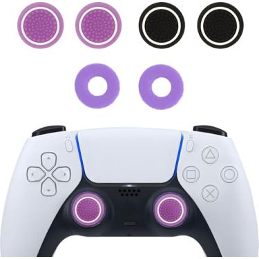 Imagem de MysticHome No - Slip Thumb Grips & Precision Rings | Universal for Nintendo Switch Pro/PS4/PS5/Xbox One/Xbox Series X | 6 - Pack | Multi - Color