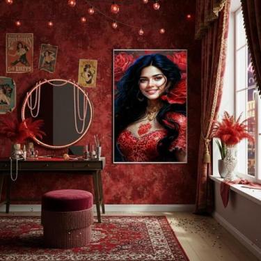 Imagem de Quadro Decorativo Pombagira Menina Do Cabaré - 70X50Cm - Quadros On-Li