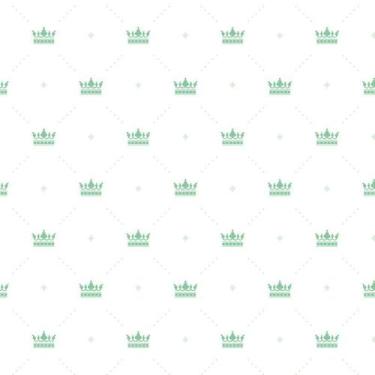 Imagem de Papel De Parede Branco E Coroa Verde Infantil Bebê Adesivo - LRP