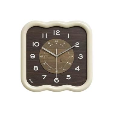 Imagem de Relógios de parede para casa, arte moderna, sem buracos, relógio de parede simples, moderno, sala de estar, atmosfera de moda doméstica, relógio retrô criativo montado na parede, decorações de