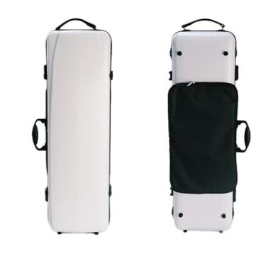 Imagem de Estojo Para Violino De Fibra De Carbono Composto Ultraleve, À Prova De Chuva E Resistente À Pressão, Bolsa Para Violino Com Trava Combinada Estojo para instrumento de violino(White)