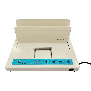 Imagem de HYUIO Máquina de encadernação com cola quente, fichário elétrico para livros A3 (borda curta) A4 A5 B5, 1 espessura de encadernação de 55 mm, para licitações, contratos de apólice de seguro