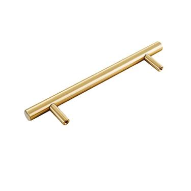 Imagem de BABULE Maçaneta de porta, puxador de armário de cobre sólido, puxadores de gaveta, puxadores de tração, puxadores de gaveta, puxadores de gaveta, puxador de armário, 100% cobre puro com parafusos