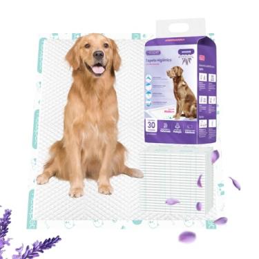 Imagem de NEWPET Tapete Higiênico Premium para Cães, Almofada para Fraldas com Borda,Aumenta a Absorção Sem Mais Fugas, 80*60CM (90)