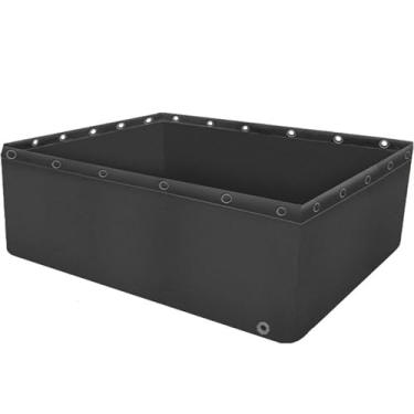 Imagem de HYUIO Aquário Piscina Lagoa de Peixes Impermeável Plástico Cisterna Temporária Lagos de PVC com Válvula de Drenagem Lago de Peixes Dobrável Lona Cultura Lagoa Aquário Jardim Cultivo para Água de