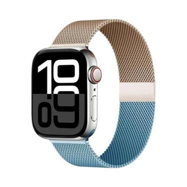Imagem de Pulseira De Malha Milanesa Para Apple Watch De 42mm-46mm, Compatível C