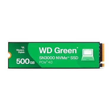 Imagem de Disco Rígido SSD WD Green 500GB M.2 2280 SN3000 NVMe PCIe Gen4 para PC e Notebook Gamer - Armazenamento Interno de Alta Velocidade e Desempenho Otimizado
