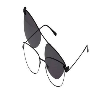 Imagem de Armação Óculos Grau E Sol Feminino Gatinho Aloha 2 Em 1