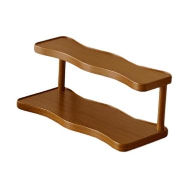 Imagem de IEUDNS Suporte Expositor para Perfumes Pequeno, com 2 Níveis, Moderno, Versátil e Robusto, Ideal para Velas, Artesanato e Escritório, 30cm