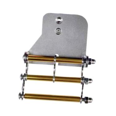 Imagem de Generic Suporte para furadeira elétrica com clipe para cinto, gancho para cinto de eletricista, acessórios de metal, peça de reposição, armazenamento para, Quadrado Dourado