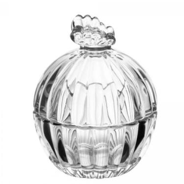 Imagem de Potiche de Vidro Cristal 9,5cm Wolff Borboleta C20742