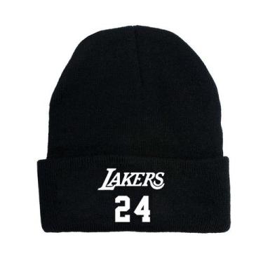 Imagem de Gorro de inverno de anime Knitted Hat Lakers 24 para adultos e criança
