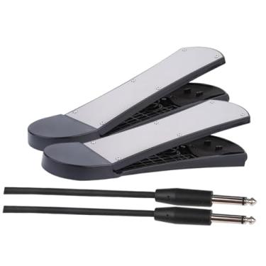 Imagem de MERIGLARE Pedal de bateria, pedal de pé, reparo, acessório de substituição versátil e compatível, preto, 2 Partes