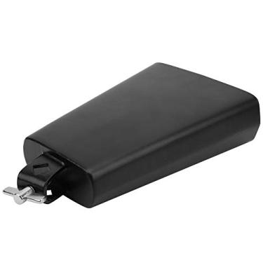 Imagem de Acouto Campainha de Metal Preto de 7 Polegadas - Músicos de Instrumentos de Percussão de Gado Premium, Apresentações Ideais de Salsa, Dança e Conjunto, Construção Totalmente Em Metal, à Prova de (7