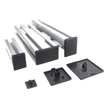 Imagem de 10 peças placa de cobertura de tampa de extremidade de perfil de alumínio 15/16/20/30/40/45/60/80/90/100 tampa de extremidade de plástico (4080)