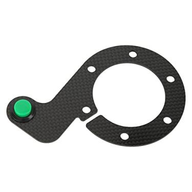 Imagem de Generic Botão de Buzina Externa do Volante, Resistente Ao Desgaste, 6 Furos, Botão de Buzina do Volante, Aparência Requintada, único, Fibra de Carbono, Toque Confortável para Carro (#11)