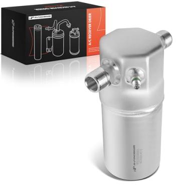 Imagem de A-Premium Secador de receptor A/C de alumínio para ar condicionado compatível com Cadillac DeVille, Fleetwood, 1989 1990, prata