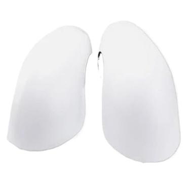 Imagem de Capa de substituição para espelho retrovisor esquerdo ou direito, compatível com Mini F54 F55 F56 F57 F60 2014 2015 2016 2017 2018(White a pair)