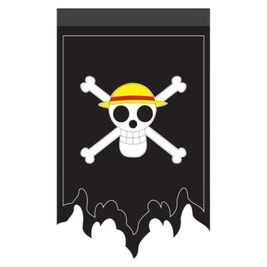 Imagem de Flâmula One Piece Luffy Chapéu De Palha Para Colecionador - GS