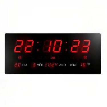 Imagem de Relógio De Parede Grande Led Digital Academia Hospital 36 Cm - Lelong