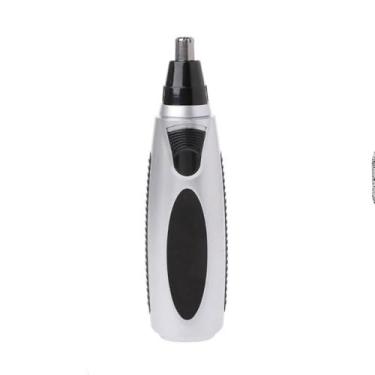 Imagem de Aparador de Pelos para Nariz e Orelha, Lâminas em Aço Inoxidável, Portátil, 13cm x 3cm, Alimentação por Pilha AA