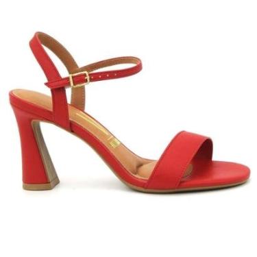 Imagem de Tamanco Vizzano Feminino Tiras Duplas Salto Bloco 6530.103-Feminino