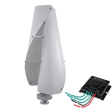 Imagem de 220v,HYZHANHONG Kit de Gerador de Turbina Eólica 20000W 12V 24V 48V 220V Energia Livre Moinho de Vento de Eixo Vertical Trifásico para Casa Maglev Partida com Brisa (Com Controlador)