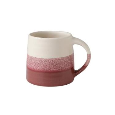 Imagem de Caneca de chá Caneca retrô com mudança de forno, requintada e simples, pequena xícara café, cerâmica colorida sob o esmalte Xícaras de café