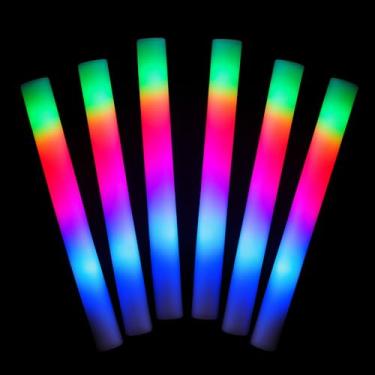 Imagem de 20 Bastões de Luz Coloridos De Espuma Com LED Que Brilham No Escuro Para Festa Aniversário(5)