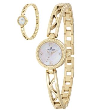 Imagem de Relógio Champion Feminino Ref: Cf26286h Bracelete Dourado