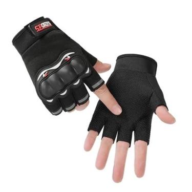 Imagem de Luvas para Motociclismo, Airsoft, Paintball e Esportes Radicais, com Proteção, Antiderrapantes, Ventiladas, Par