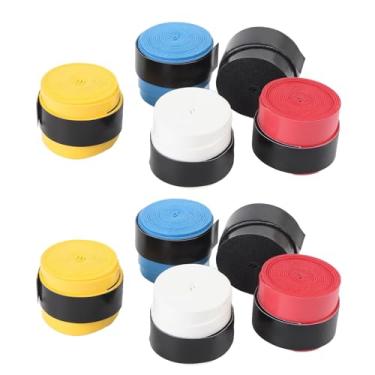 Imagem de Alomejor Tennis Overgrip 10 Pacote, PU Super Absorvente Embrulho de 110 Cm Fita Adesiva Não Deslizante para Tênis Badminton Squash Racquet Sports