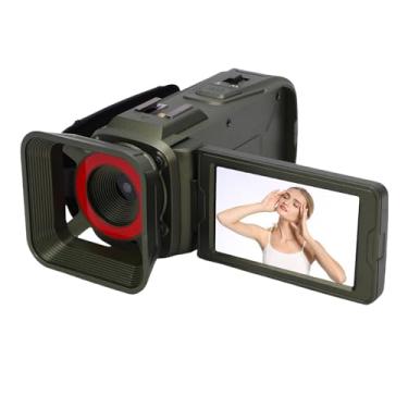 Imagem de ASHATA Filmadora Com Câmera de Vídeo 4K, Câmera Vlogging de 64 MP para YouTube Tela Giratória de 3,0 Polegadas Filmadora Com Zoom Digital 18X Com Interface USB, para Escola de Viagens (Verde)