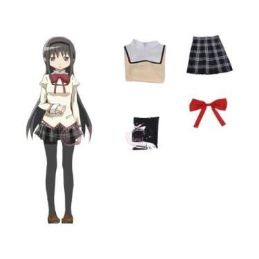 Imagem de Fantasia De Cosplay De Uniforme Escolar Madoka Magica Para Mulheres Ad
