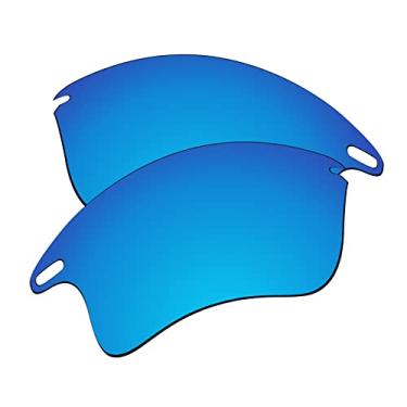Imagem de EZReplace Lentes de reposição para óculos de sol Oakley Fast Jacket XL OO9156 (lentes polarizadas) - Serve para armação Oakley Fast Jacket XL (azul gelo)