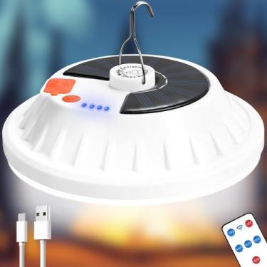Imagem de Lámpara Solar de Camping Lembopo 6000LM con Control Remoto, Batería de