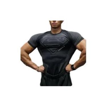 Imagem de Camiseta De Fitness Masculina De Alta Elasticidade Manga Curta Roupas 