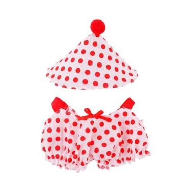 Imagem de Roupas Para Boneca De Pato Série Vermelha Kawaii 30Cm Brinquedo De Pel