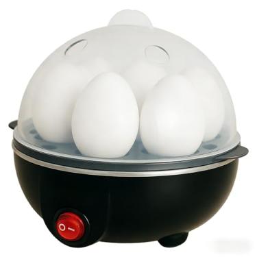 Imagem de Vaporizador elétrico de ovos de 110 V, capaz de cozinhar vários ovos simultaneamente, preparando sem esforço ovos cozidos, mal cozidos ou bem cozidos – a escolha ideal para o pequeno-almoço e lanches.