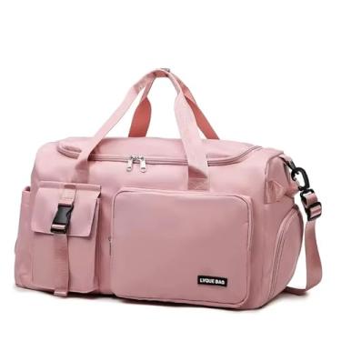 Imagem de ZEDEVB Bolsa de viagem feminina, multifuncional, para esportes ao ar livre, academia, academia, fim de semana, bolsa de viagem noturna, R, One Size