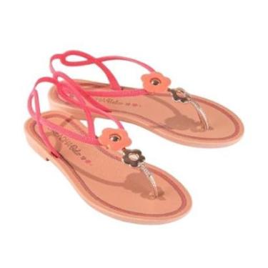 Imagem de Sandalia Rasteira Infantil Menina Casual Florzinha Grendha 18372-Feminino