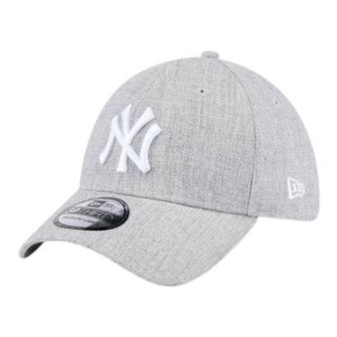 Imagem de Boné New Era 3930 New York Yankees Heather Cinza Masculino-Masculino