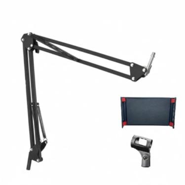 Imagem de Suporte para Microfone de Mesa Ajustável e Flexível Braço Articulado