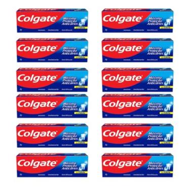 Imagem de Kit Com 12 Creme Dental Máxima Proteção Anticáries 30g