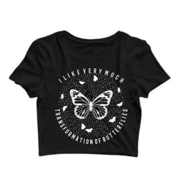 Imagem de Cropped Borboleta transformação Butterfly fresh start/ RECOMEÇO - Dink