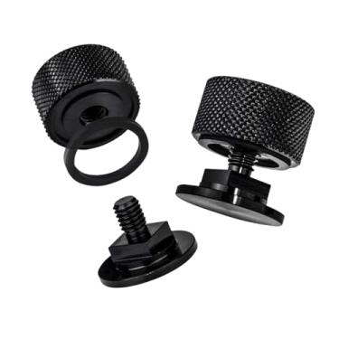 Imagem de KAIYUEMAOYI Parafusos de Fixação para Capacete com Arruela de Silicone, Resistentes E de Alta Qualidade, para Substituição Direta em Lojas de Materiais Elétricos, Preto, Tamanho real