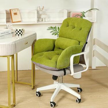 Imagem de Almofadas confortáveis ​​para cadeiras de escritório, almofada de suporte lombar, almofada de assento respirável para dormitório, escritório, carro, casa, sala de jantar e cozinha.