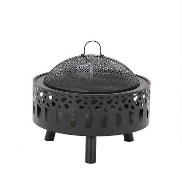 Imagem de CGKs6anmU Fogão de churrasco braseiro ao ar livre fogão de carvão braseiro de carvão fogão doméstico aquecimento externo fogão de churrasco para exterior (cor: preto fosco, tamanho: 58,8 x 35 cm